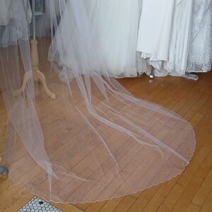 Beaded Edge Cathedral Veil